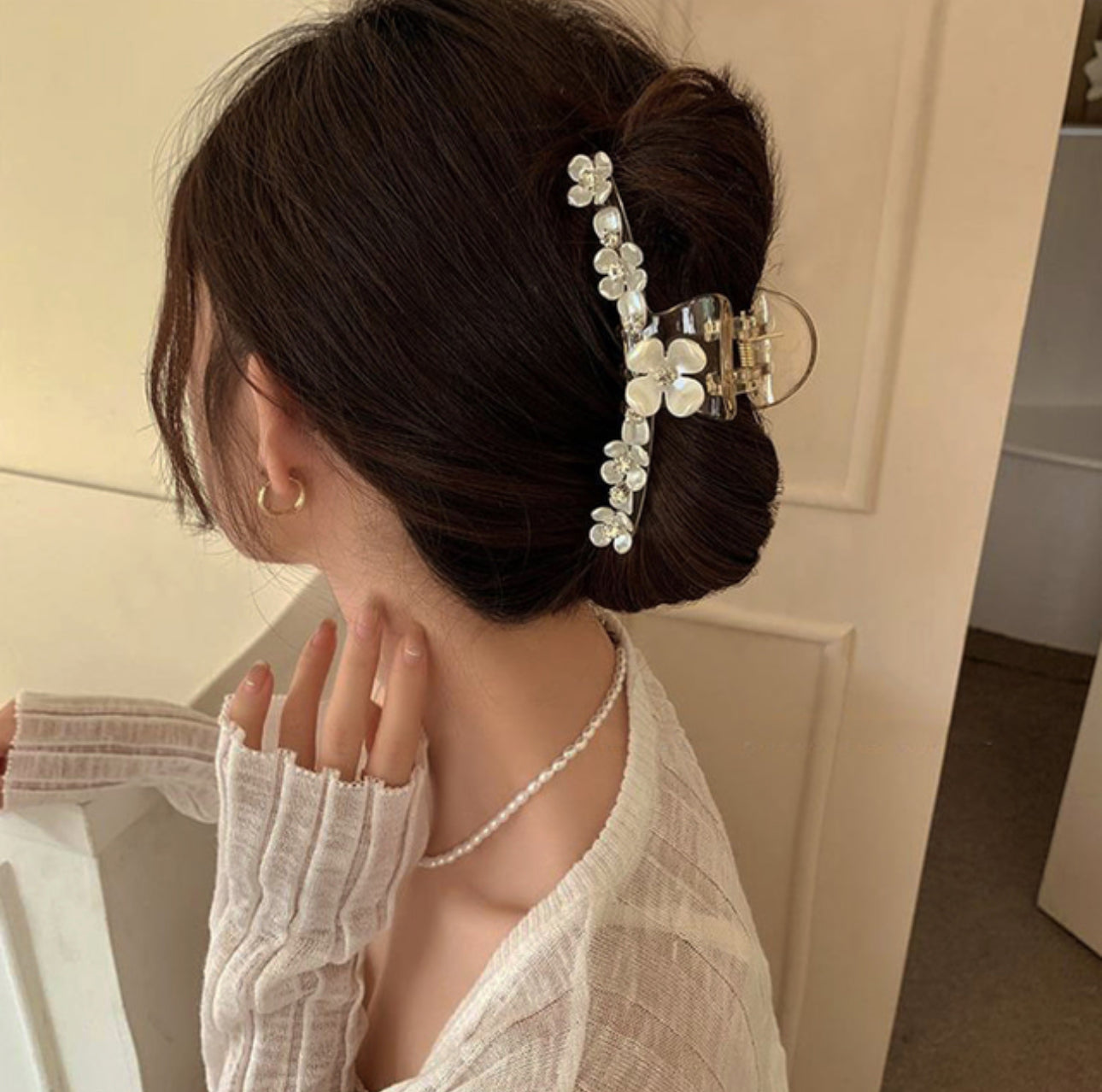 [Hair Claw]Flower Garden 12x5cm