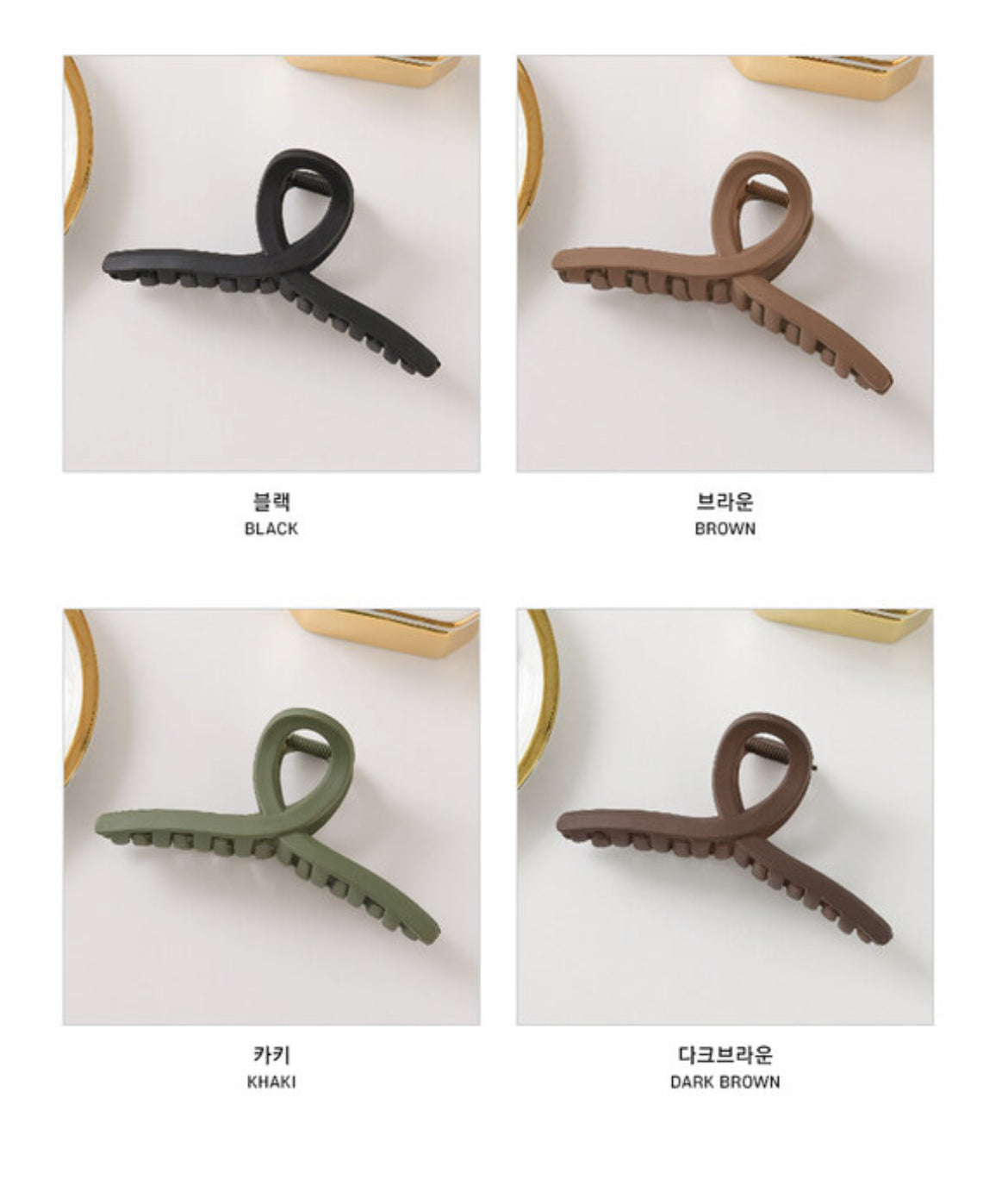 [Hair Claw]Twist, Matte 13X5cm