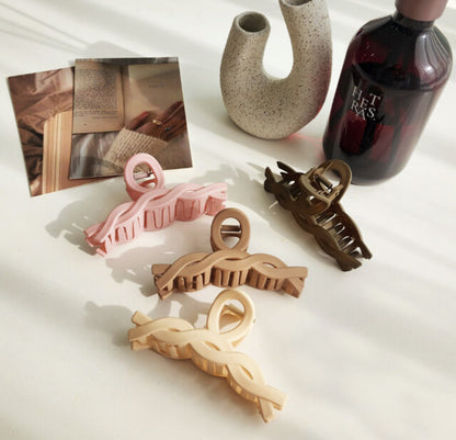 [Hair Claw] Rope Twist, Matte 11x5cm