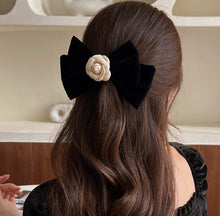 Load image into Gallery viewer, [Hair clip]Velvet Camellia 17x11cm
