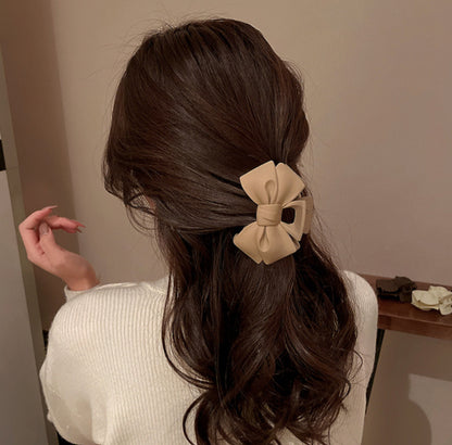 [Hair Claw]Ribbon Matte 9.5x6cm