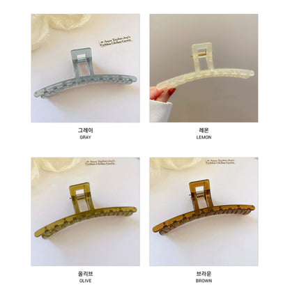 [Hair Claw] Translucent, gloss 13cm