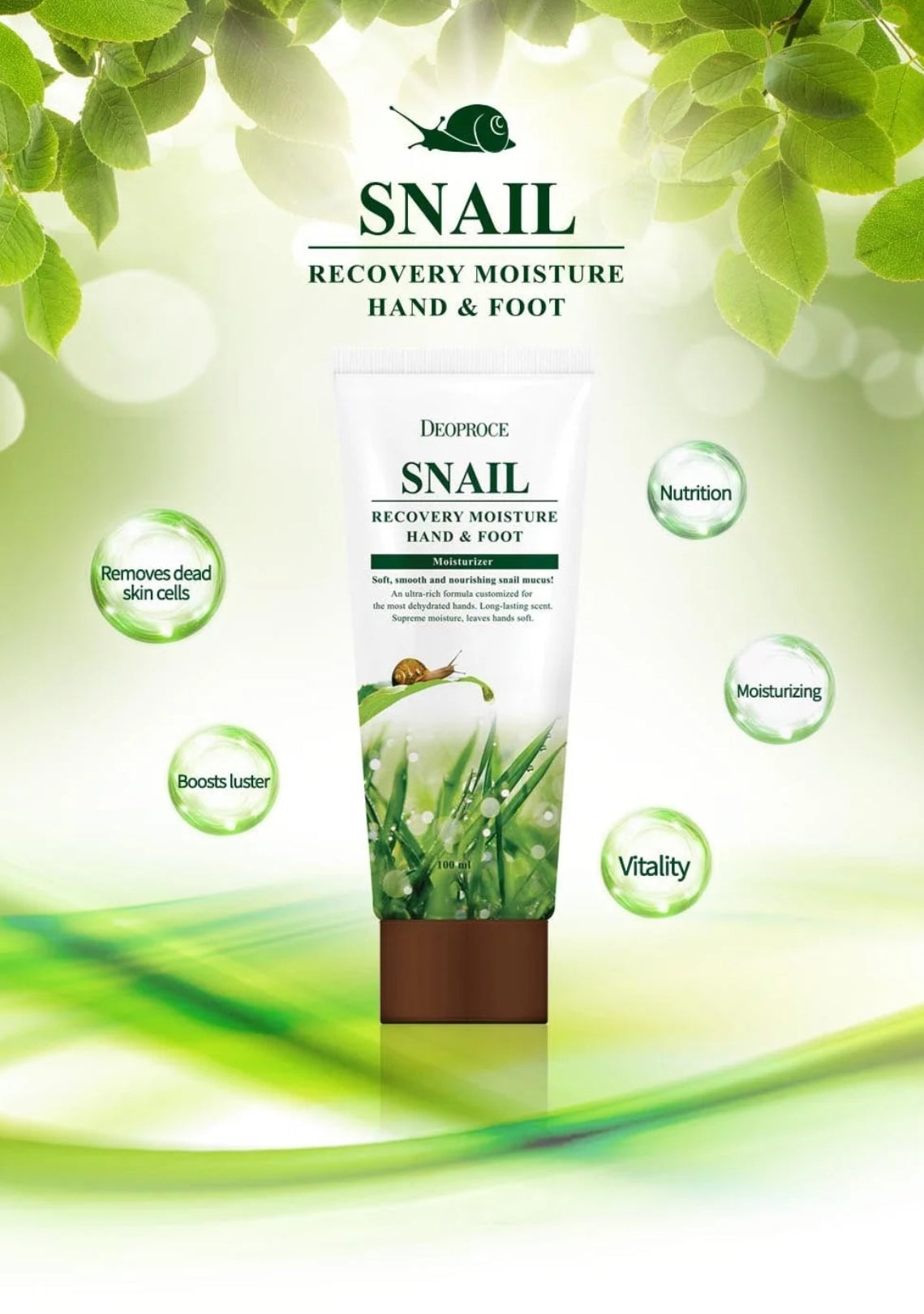 [Deoproce] Snail Recovery Moisture Hand and Foot (100ml)