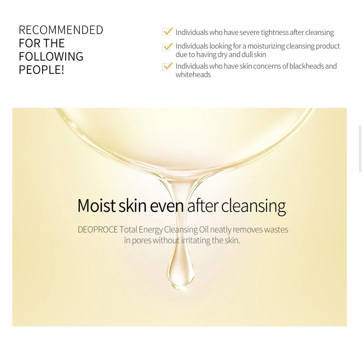 [Deoproce] Total Energy Cleansing Oil (200ml)