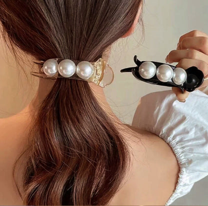 [Hair Claw] pearl bun style