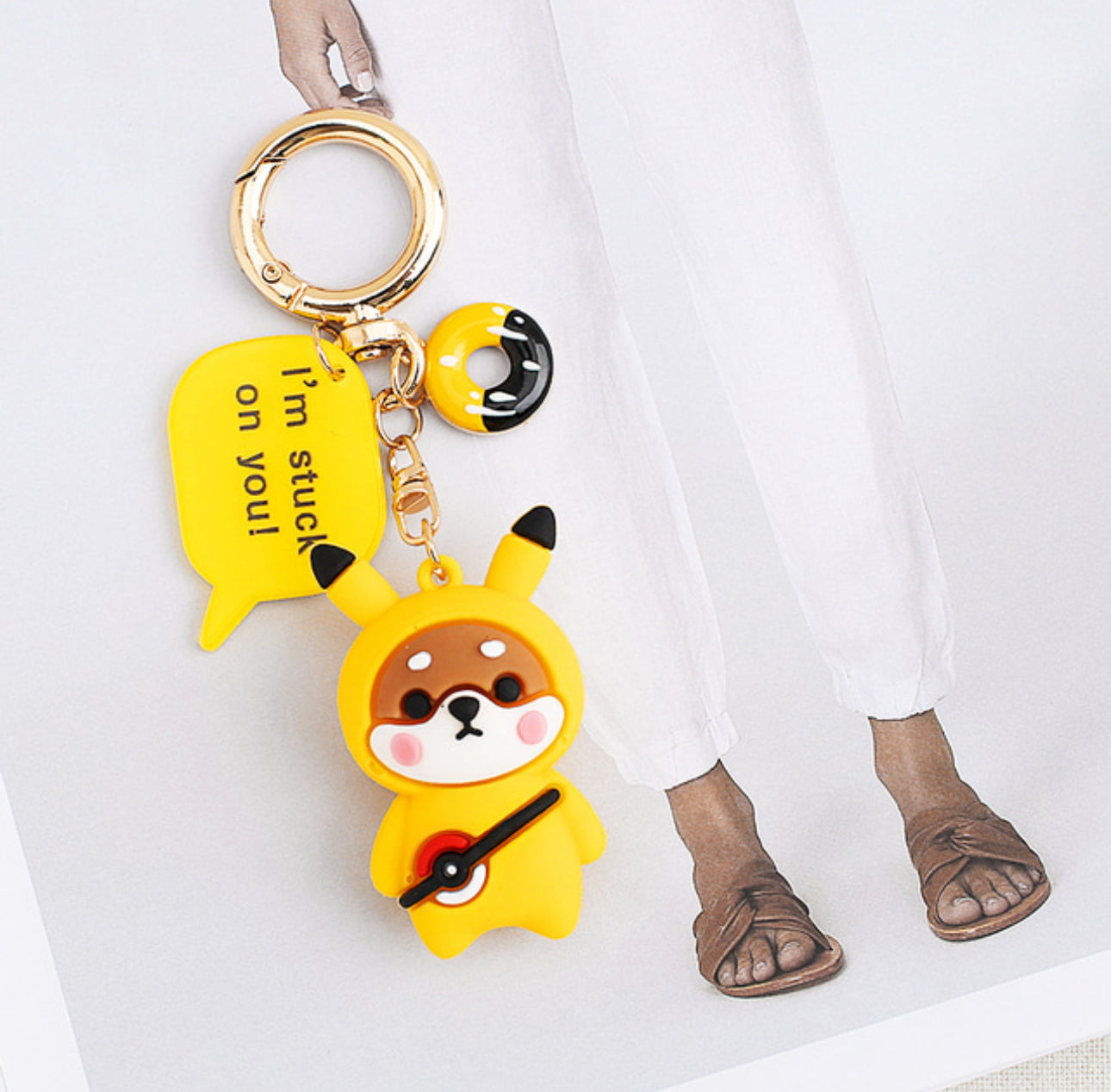[Key Ring] Shiva dog friends doll keyring