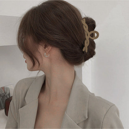 [Hair Claw] Rope Twist, Matte 11x5cm