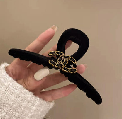 [Hair Claw] CC Velvet 13x7cm