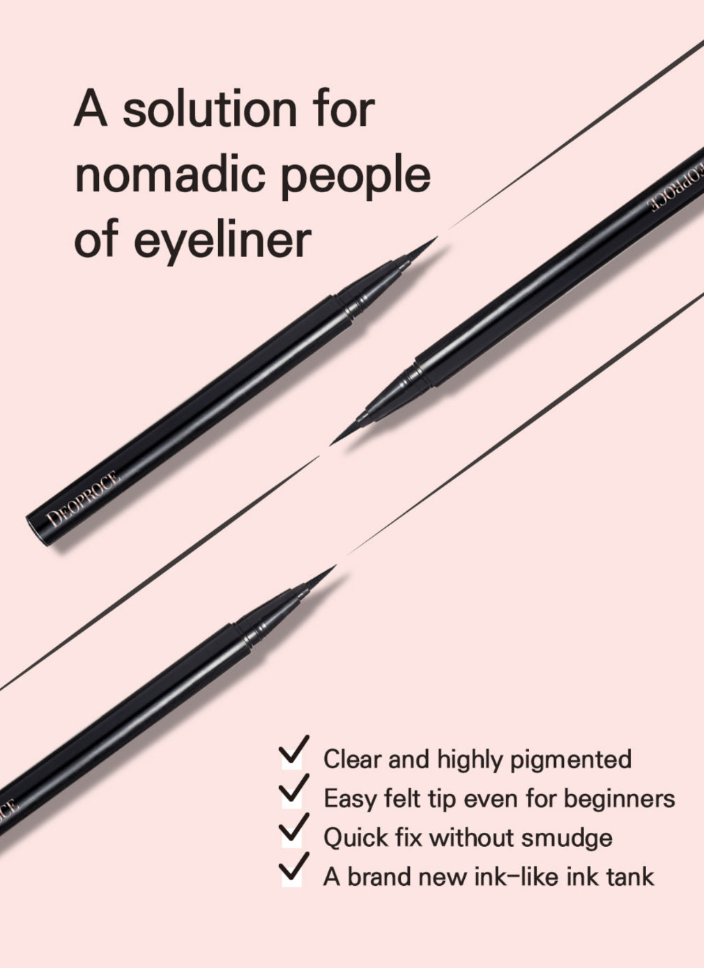 Easy drawing Pen Eyeliner -Black