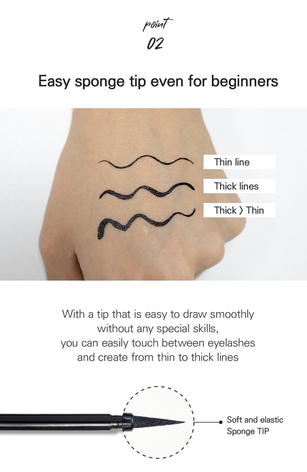 Easy drawing Pen Eyeliner -Black