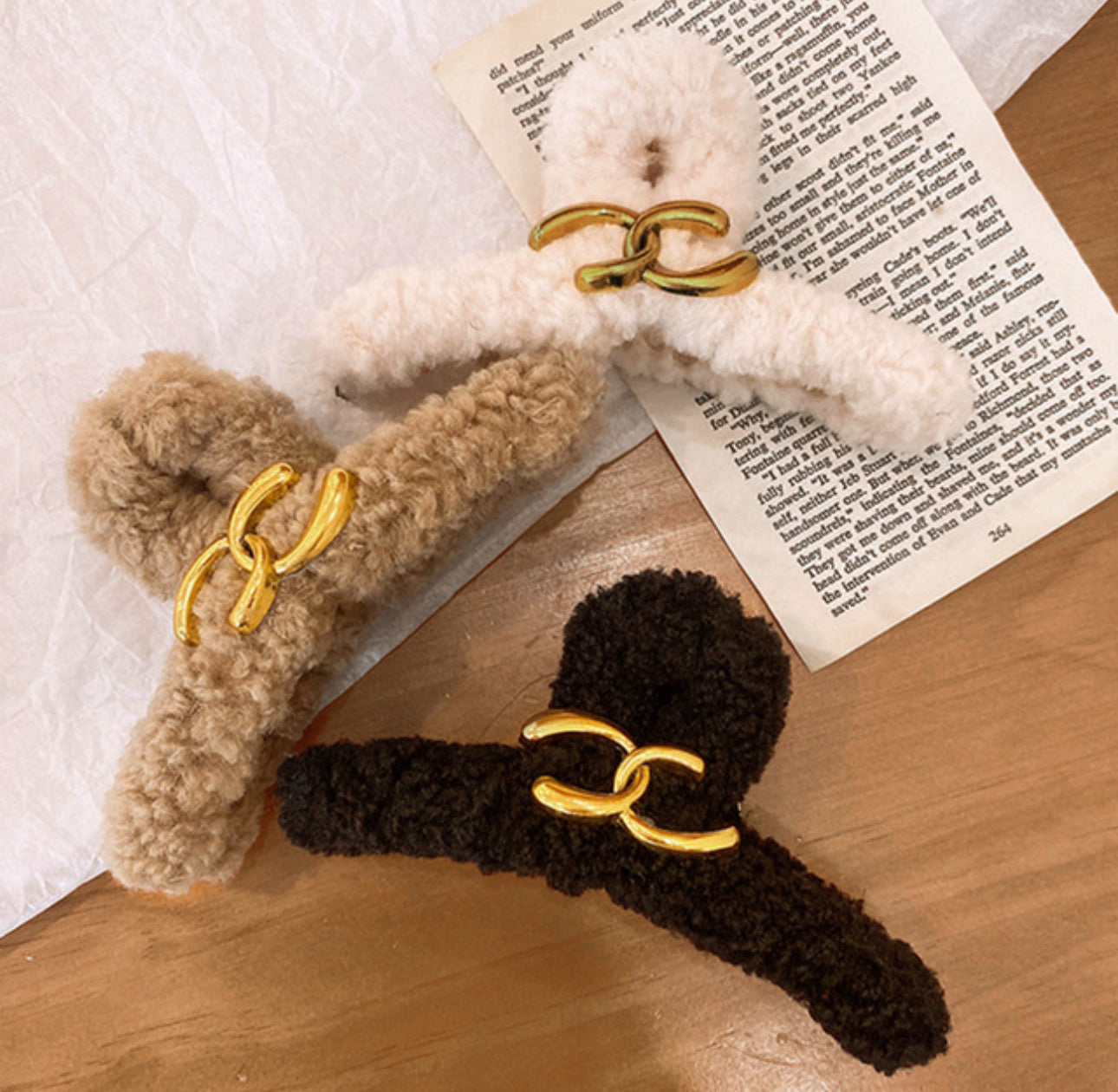 [Hair Claw] CC Fur 14x6cm