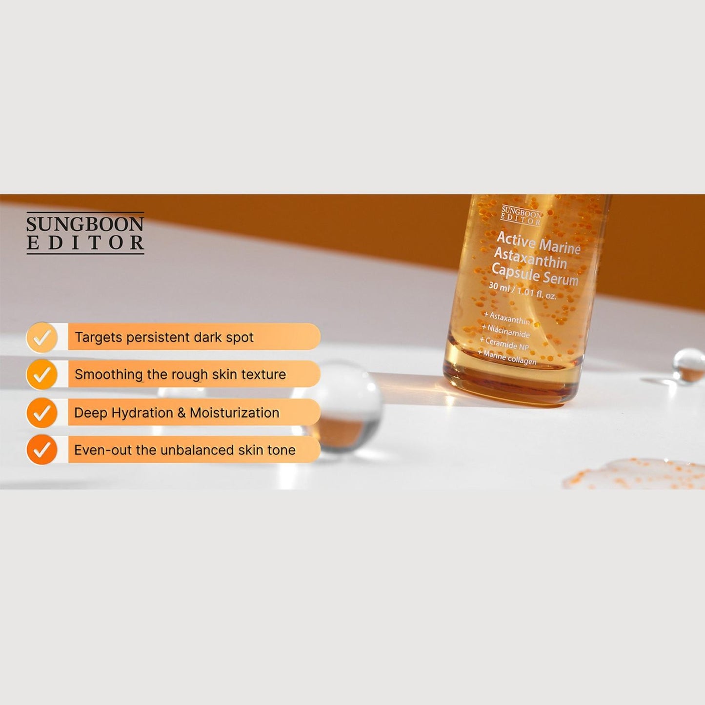Active Marine Astaxanthin Capsule Serum (30ml)