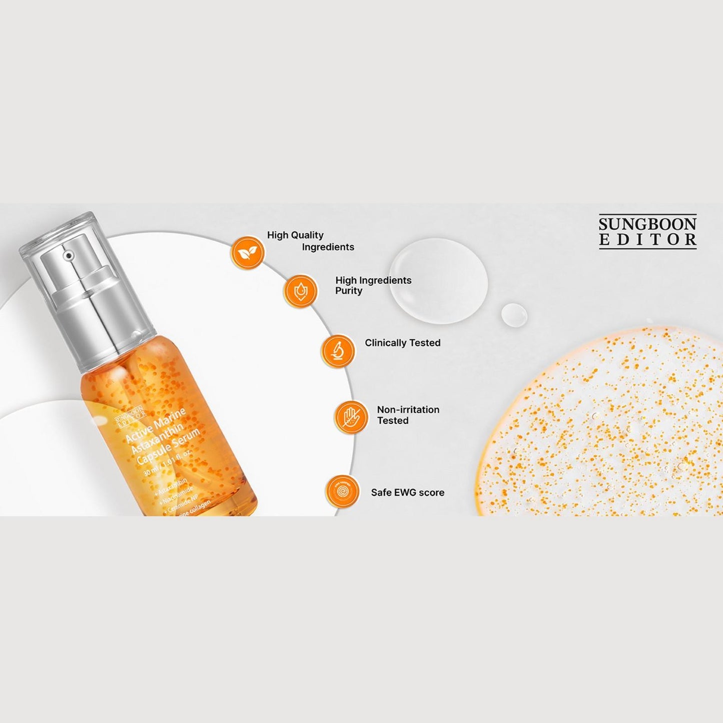 Active Marine Astaxanthin Capsule Serum (30ml)