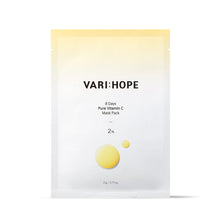 Load image into Gallery viewer, [VARI:HOPE]8 DAYS BRIGHTENING MASK WITH PURE VITAMIN C (1Sheet)
