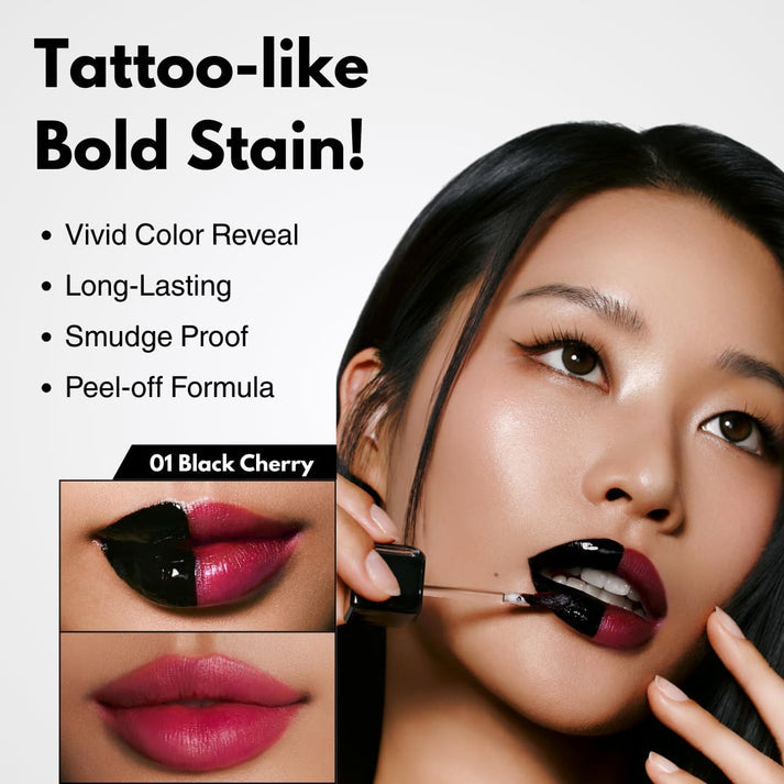 Black Peel Off Lip Tattoo #02 Black Plum (4.5g)
