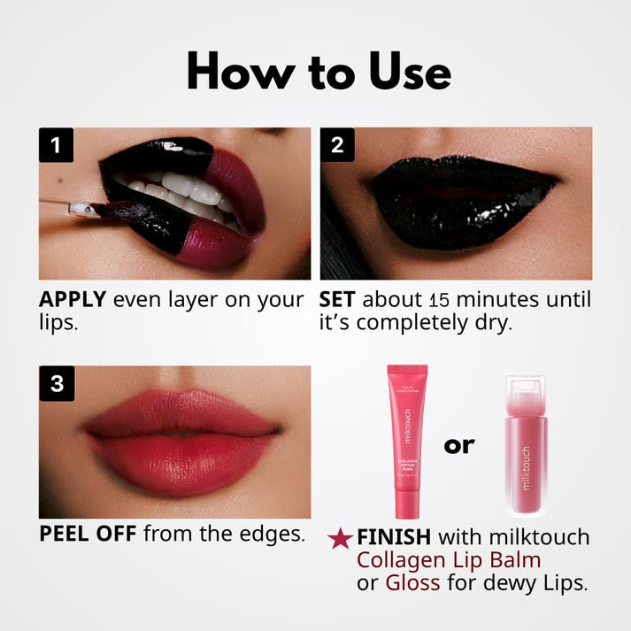 Black Peel Off Lip Tattoo #02 Black Plum (4.5g)