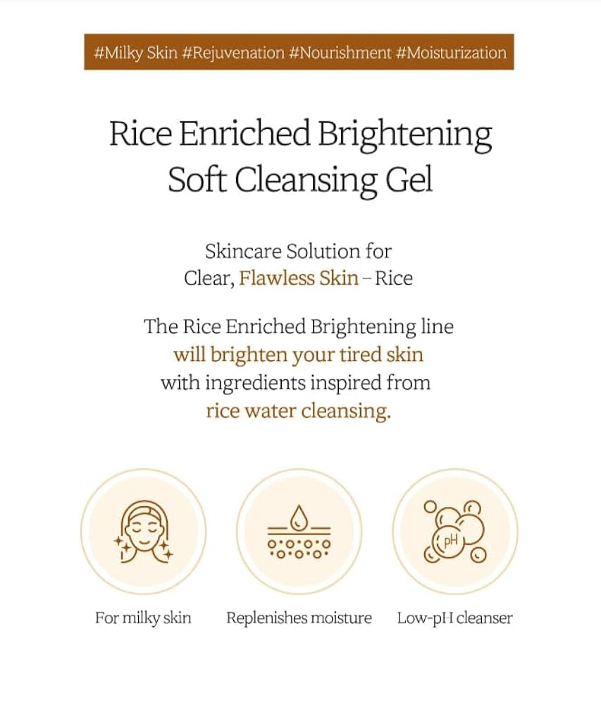 [Deoproce] RICE ENRICHED BRIGHTENING SOFT CLEANSING GEL (200 ml)