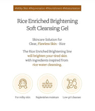 Load image into Gallery viewer, [Deoproce] RICE ENRICHED BRIGHTENING SOFT CLEANSING GEL (200 ml)
