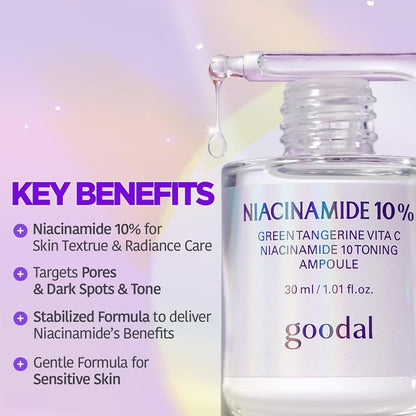 [GOODAL] Green Tangerine Vita C Niacinamide 10 Toning Ampoule (30ml)