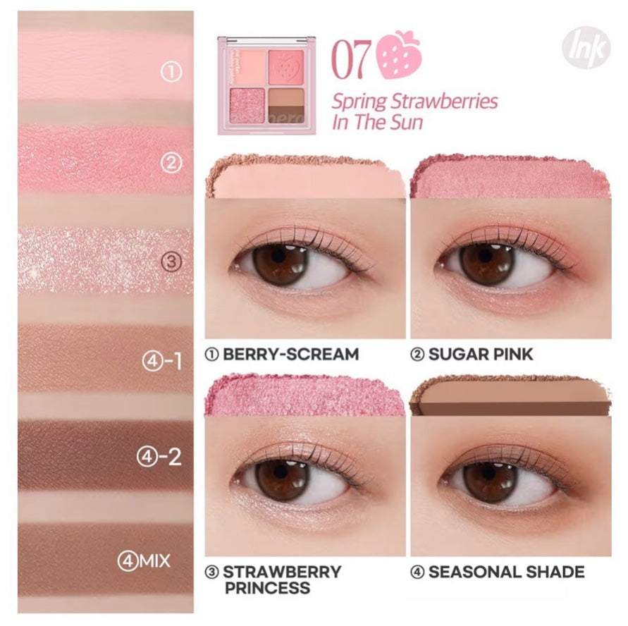 Ink Pocket Shadow Palette 07 Spring Strawberries in the Sun