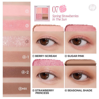 Ink Pocket Shadow Palette 07 Spring Strawberries in the Sun