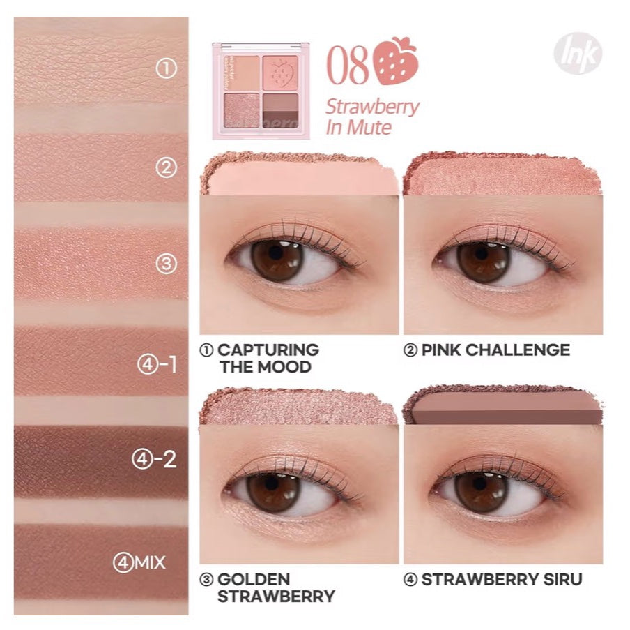 Ink Pocket Shadow Palette 08 Strawberry in Mute