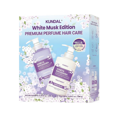 Honey & Macadamia White Musk Edition Shampoo 500ml + Treatment 500ml Set
