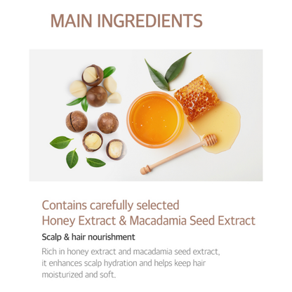 Honey & Macadamia Amber Vanilla Shampoo & Treatment Set 500ml + 500ml