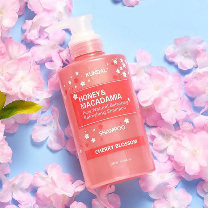 Honey & Macadamia Spring Edition Shampoo 500ml + Treatment 500ml Set (Cherry Blossom)
