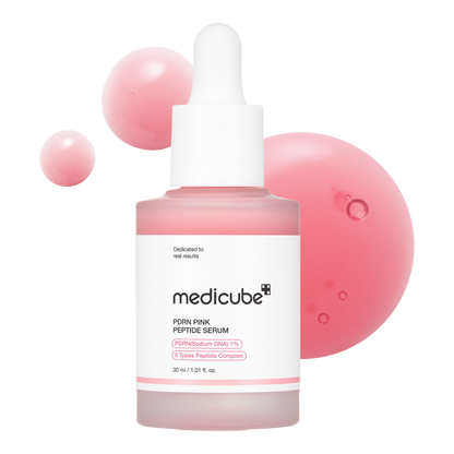 [medicube] (PDRN Pink Niacinamide Milky Toner 150ml + PDRN Pink Peptide Serum 30ml) Duo Set