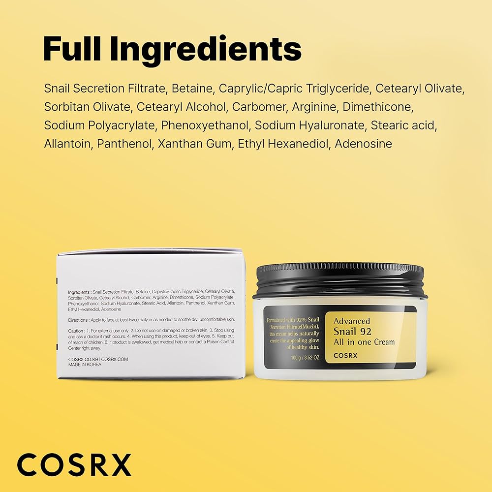 [COSRX] Advanced Snail 92 All in one Cream (100g)