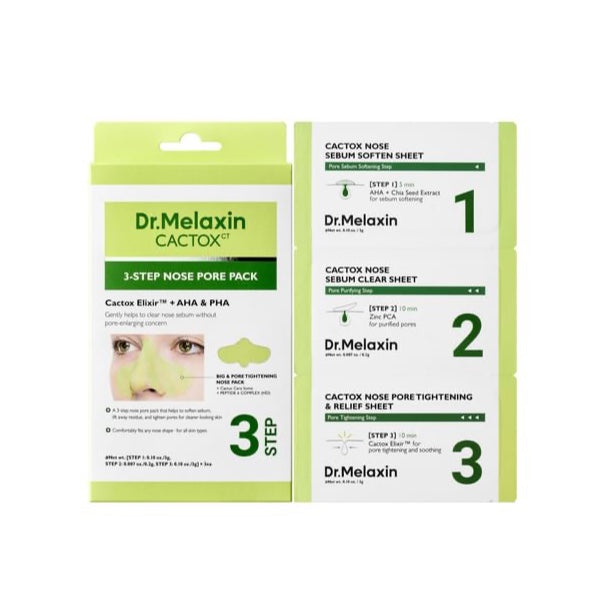 Cactox CT 3-Step Nose Pore Pack (3 Sheets)