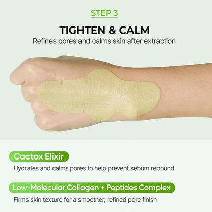 Cactox CT 3-Step Nose Pore Pack (3 Sheets)
