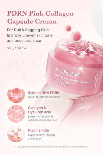 [medicube] PDRN Pink Collagen Capsule Cream (55g)
