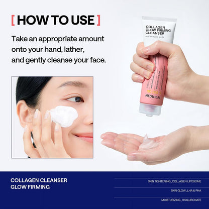 [MEDIHEAL] Collagen Glow Firming Cleanser (120ml)