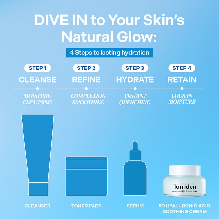 DIVE IN  Molecular Hyaluronic Acid Soothing Cream (100ml)