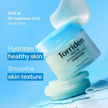 DIVE IN 5D Hyaluronic Acid Toner Pads (80pads)