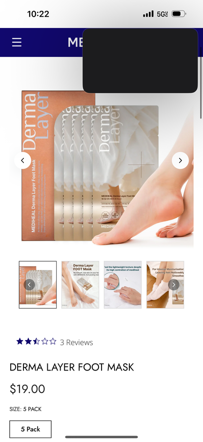 Derma Layer Foot Mask (1 pair)