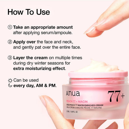 Peach 77+ Niacin Enriched Cream (50ml)