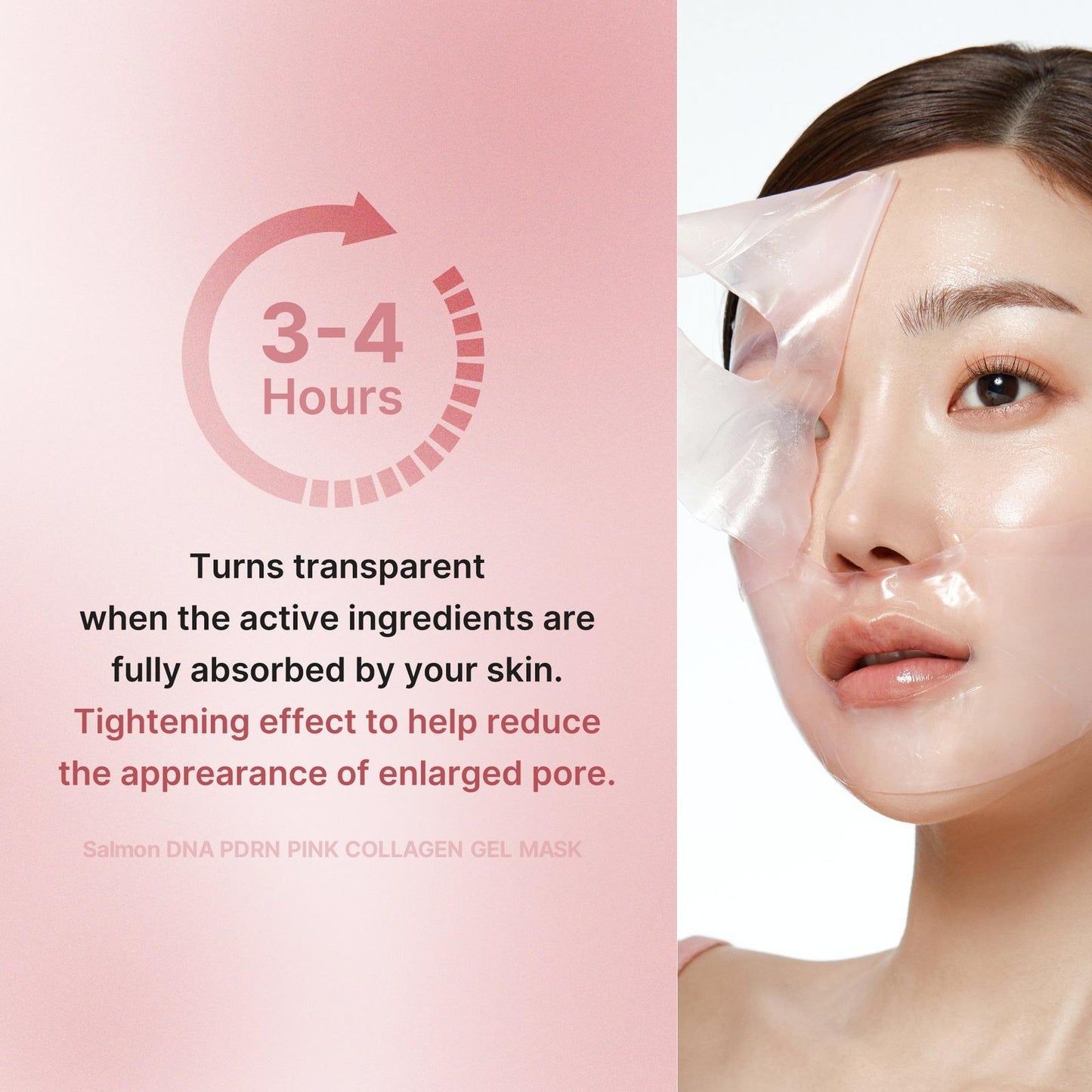 PDRN Pink Collagen Gel Mask (4 Sheets Box)