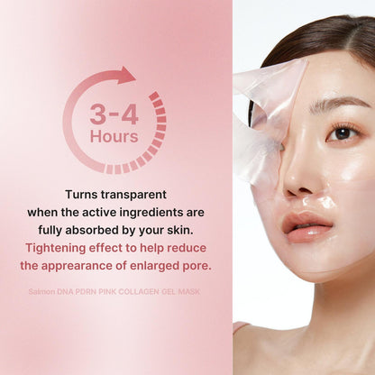 PDRN Pink Collagen Gel Mask (4 Sheets Box)
