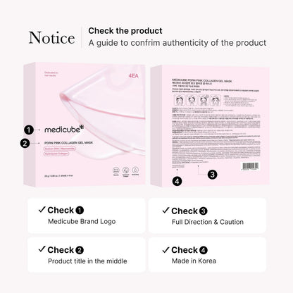 PDRN Pink Collagen Gel Mask (4 Sheets Box)