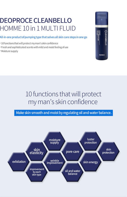 CLEANBELLO HOMME 10 in 1 MULTI FLUID