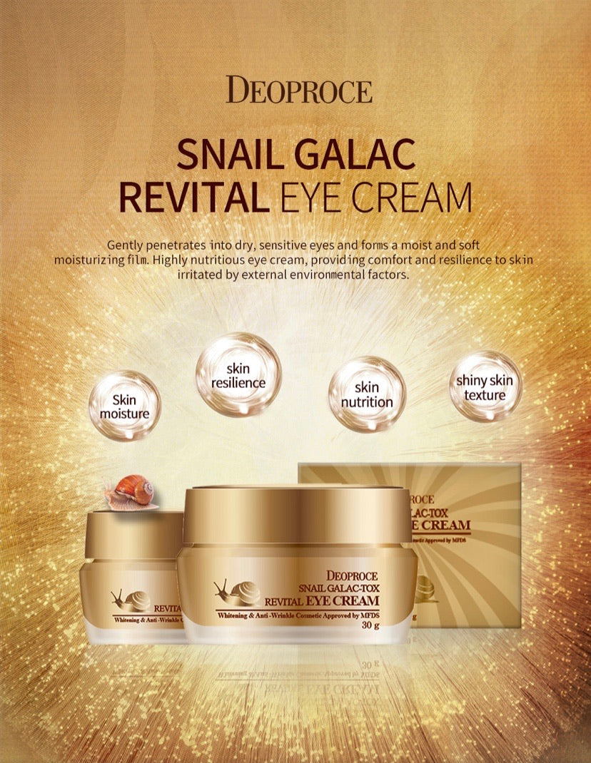 [DEOPROCE] GALAC TOX SNAIL REVITAL EYE CREAM