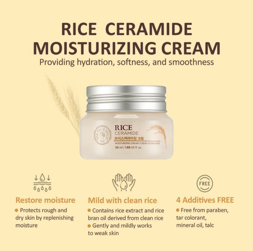 [The Face Shop] Rice Ceramide Moisturizing Cream