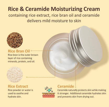 [The Face Shop] Rice Ceramide Moisturizing Cream